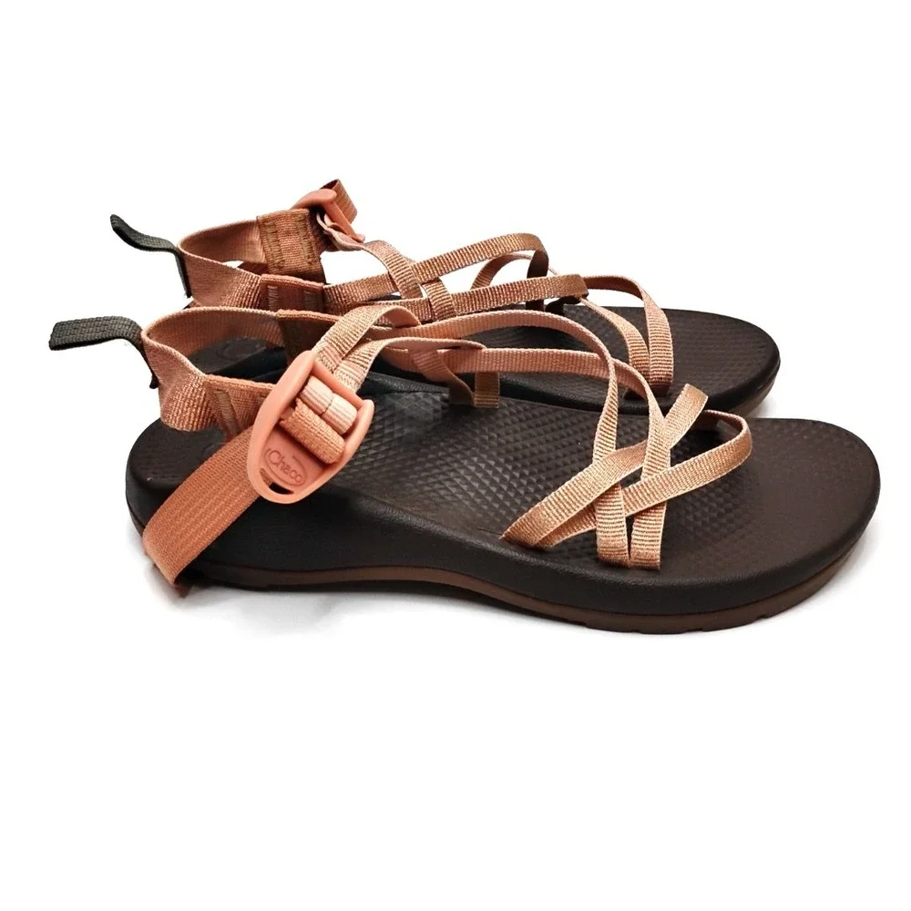 Chaco Rose Gold Shiny kids Girls Youth sandals size US 5 UK 4 EU 36 Pink
